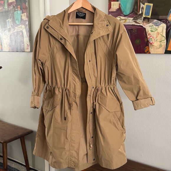 Athleta - Windout Rain Coat in Tan - Picture 2 of 8